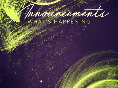 Good Vibes Announcements Motion