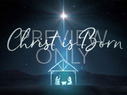 Starlight Nativity Christ Is Born