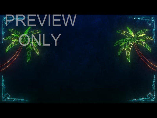 Christmas Frames Palm Trees