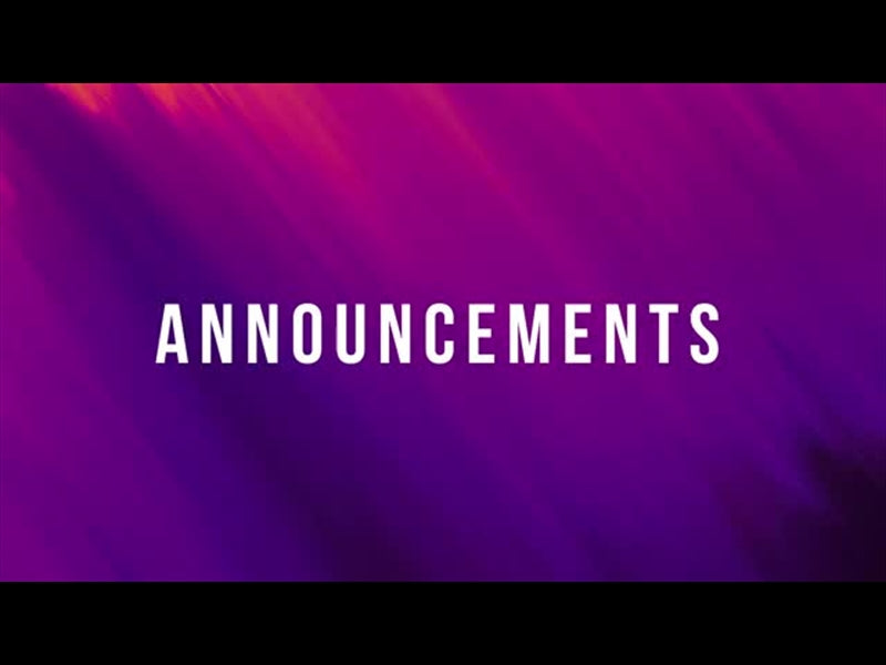 Color Sketch Motion Title - Announcements