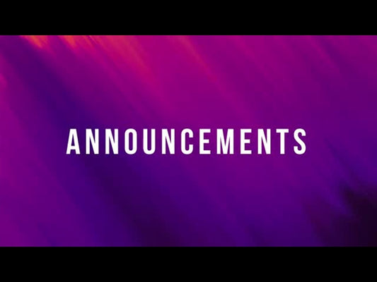 Color Sketch Motion Title - Announcements