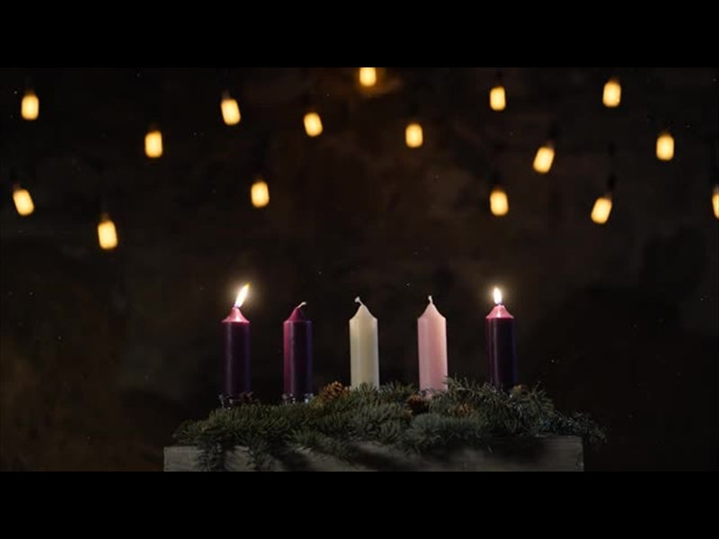 Rustic Christmas Advent Candles Week 2