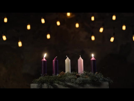 Rustic Christmas Advent Candles Week 2