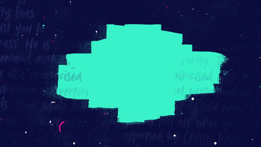 Bright Patches Teal Still