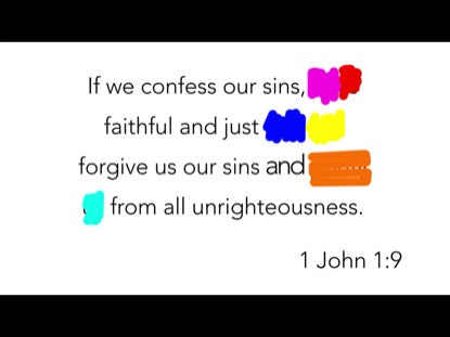 Scribble Verse- 1 John 1:9