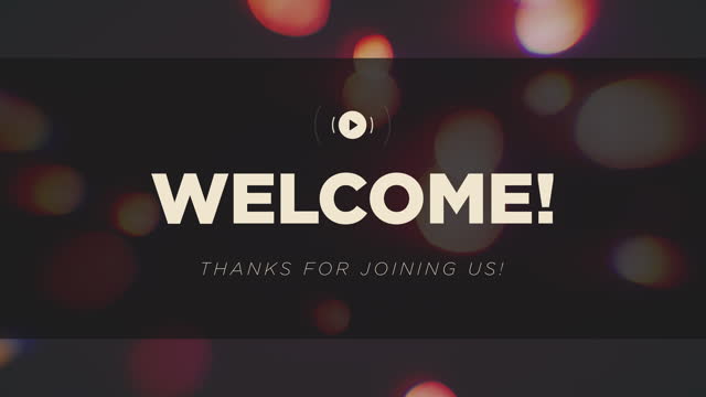 Blissful Bokeh Welcome Stream