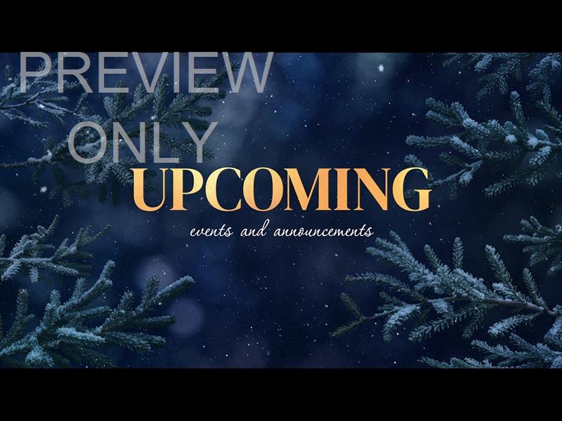 Christmas Wintertide Upcoming Still