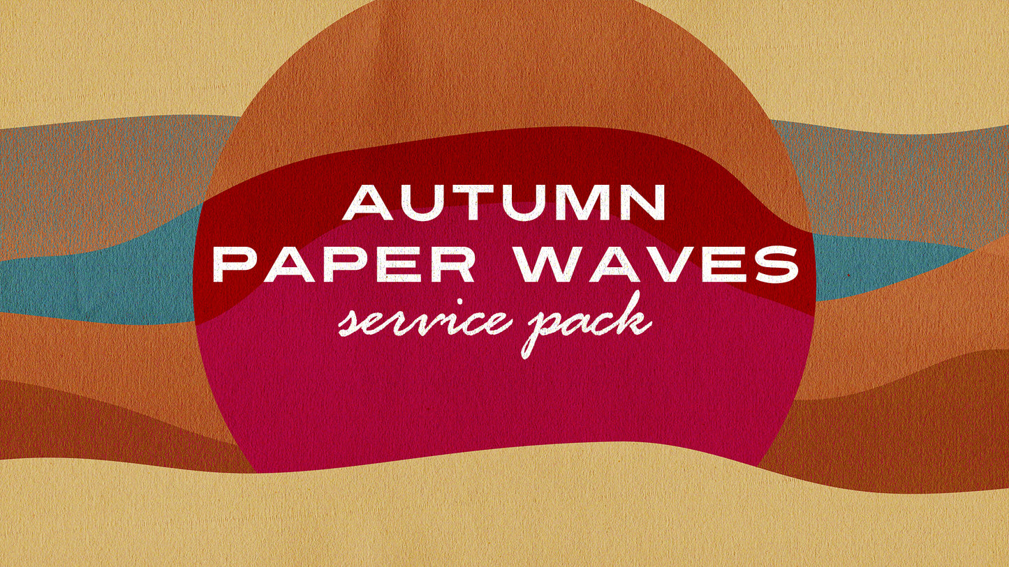 Autumn Paper Waves Service Pack