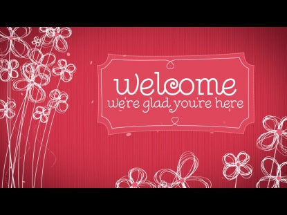 Artistic Flowers Welcome