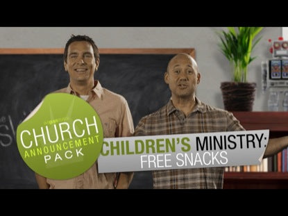 Church Announcement Children Ministry Free Snacks