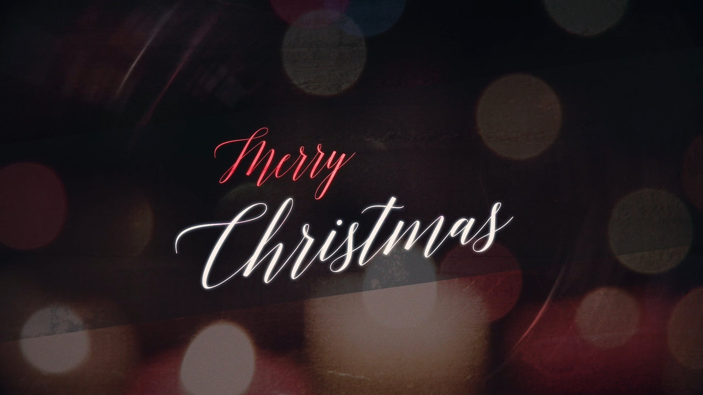 Nighttime Christmas Merry Christmas Still