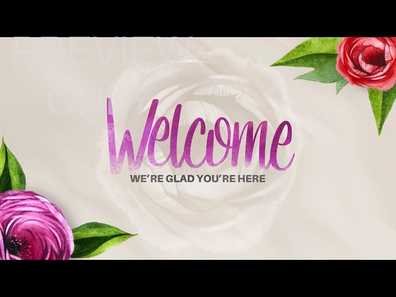 Flowers For Mom Welcome Graphic