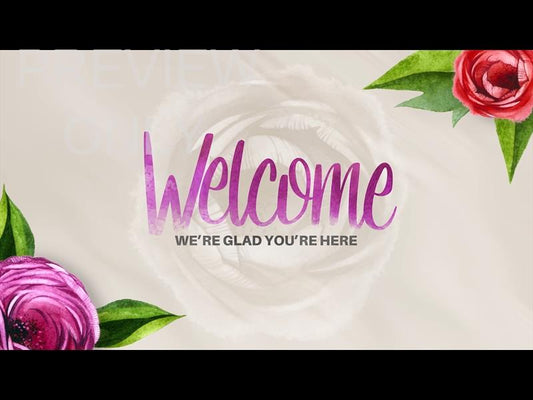 Flowers For Mom Welcome Graphic