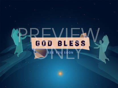 Illustrated Nativity God Bless
