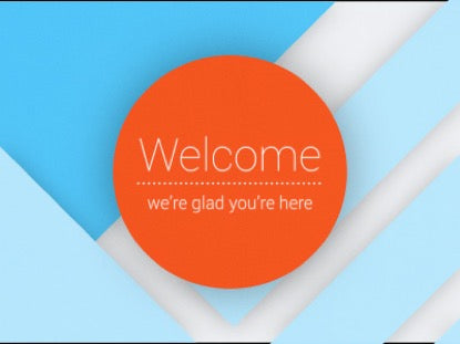 Material Design Welcome