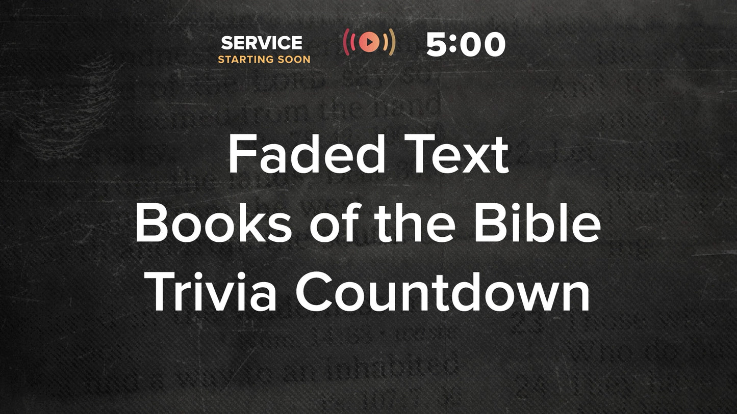Faded Text Trivia Countdown