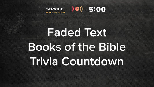 Faded Text Trivia Countdown