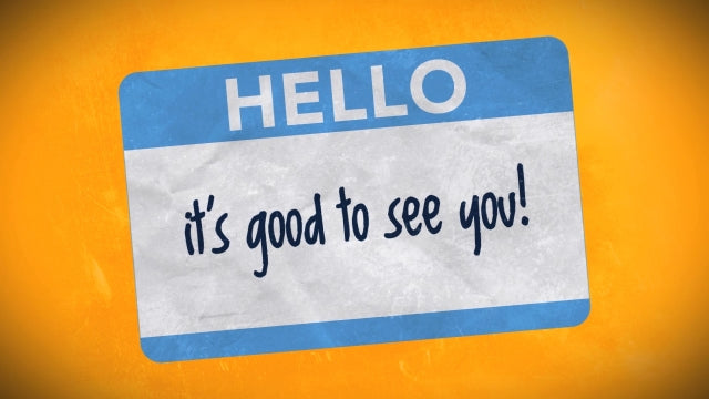 Hello Sticker Welcome