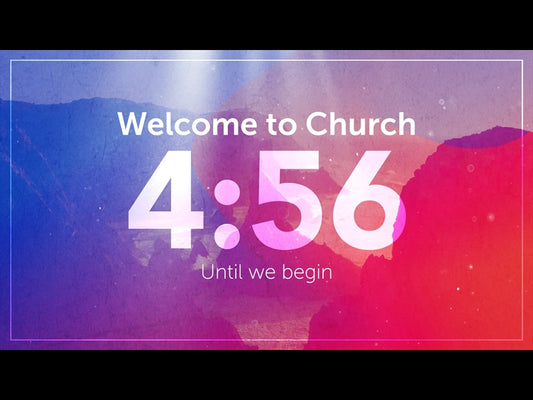 Blue And Red Countdown