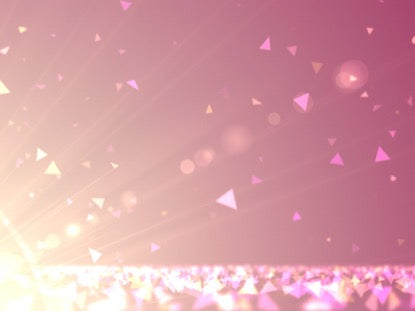 Spring Shapes Gold Pink