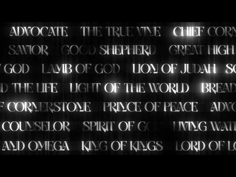 Lttrs Names Of Jesus Bw Wall