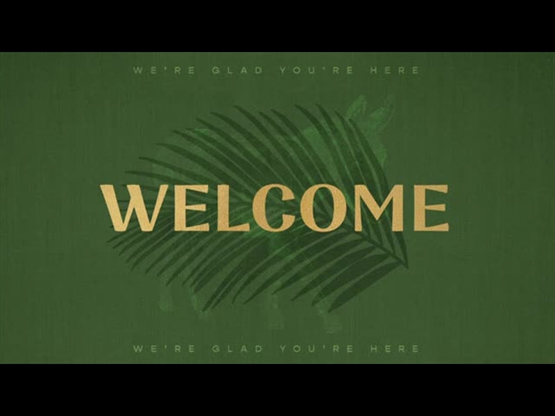 Sayings Of Easter - Palm Sunday Welcome Title
