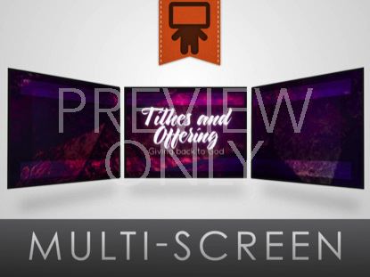 Stained Glass Tithing Still Triple Wide