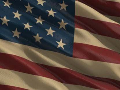 Old Fashioned America Flag Loop