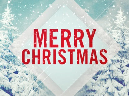 Snow Scene Merry Christmas
