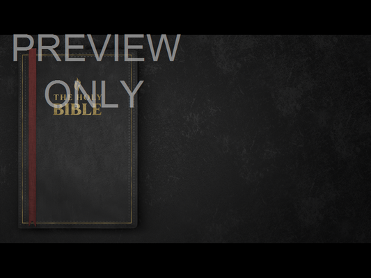 Title: The Holy Bible - Book Side Black Still