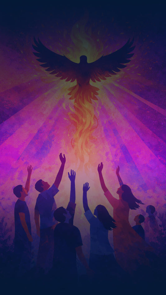 Pentecost Celebration Holy Spirit You Are Welcome Here Social Blank Story