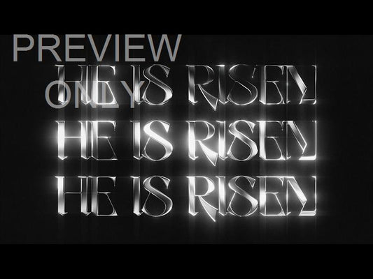 Lttrs He Is Risen Bw Three Still