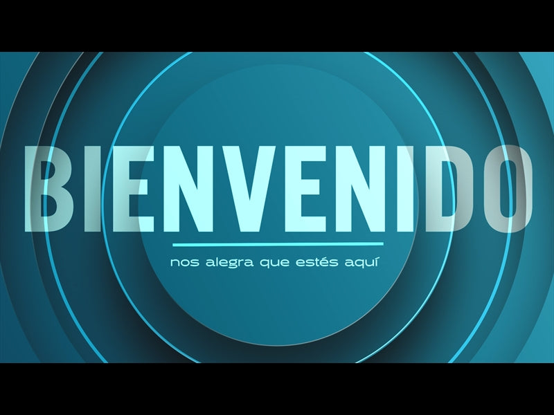 Animación De Bienvenida Del Círculo Azul Eléctrico
