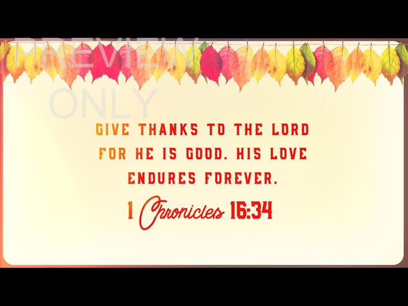 Thanksgiving Volume Two: Scripture Still