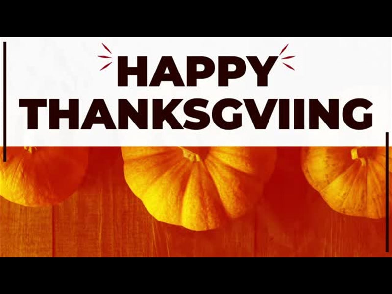 Half Pumpkin Thanksgiving