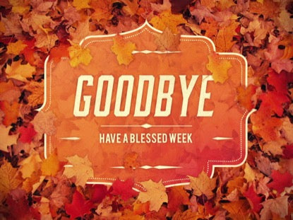 Autumn Foliage Goodbye