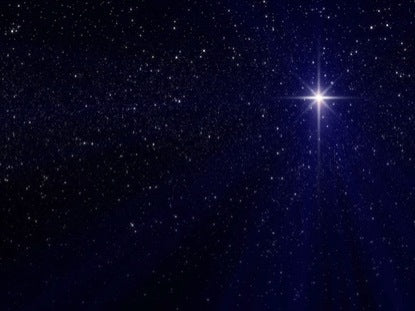 Nativity Star Deep Blue Loop