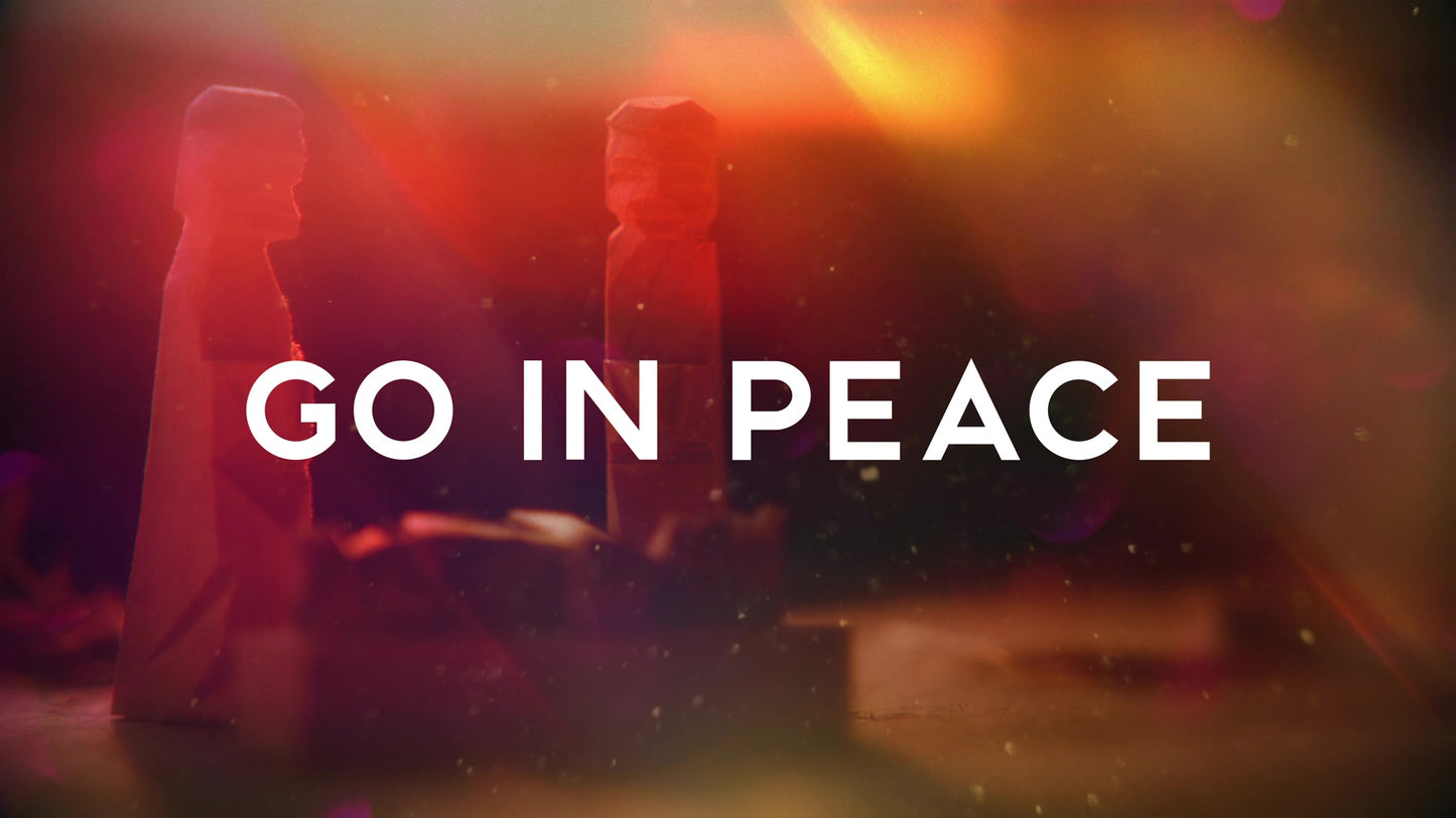 Rustic Nativity Go In Peace Still