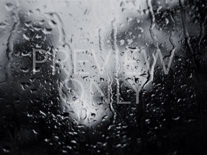 Rain On Glass A Bw