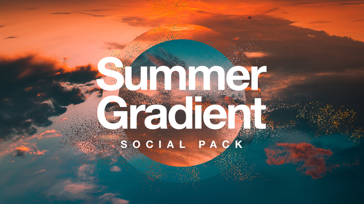 Summer Gradient Social Pack