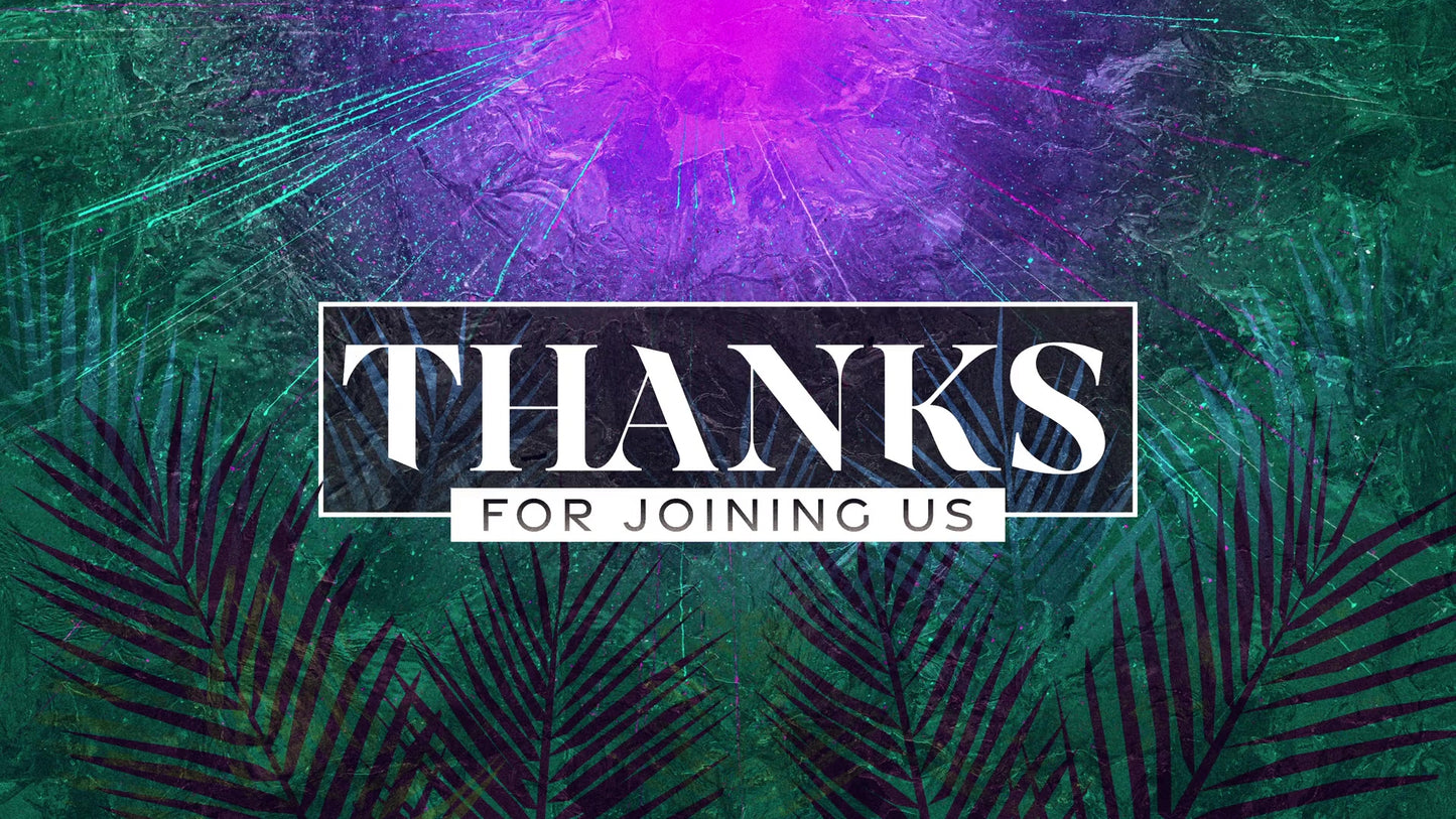 Vivid Palm Sunday Thanks For Joining Us