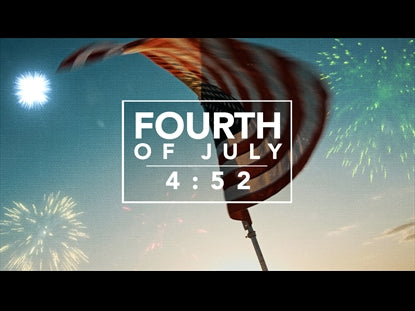 Flag And Fireworks Countdown