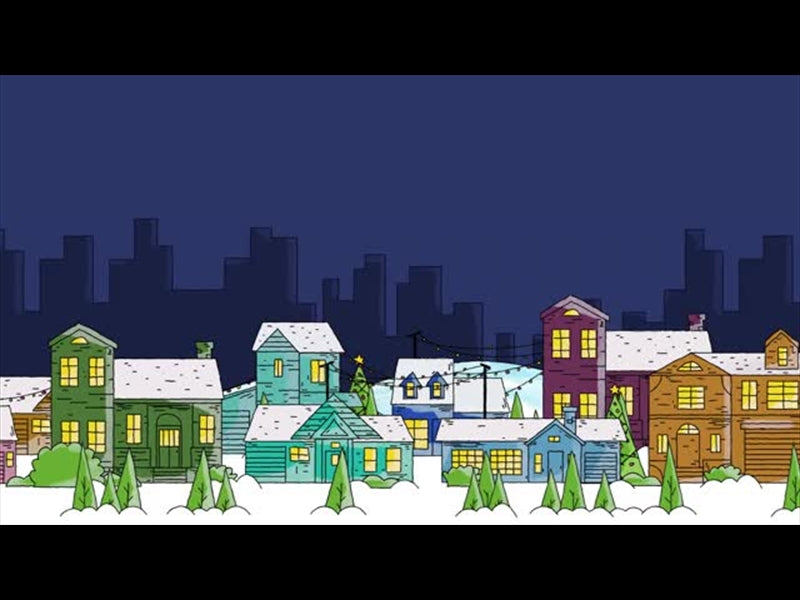 Christmas Is Coming: City Night No Snow