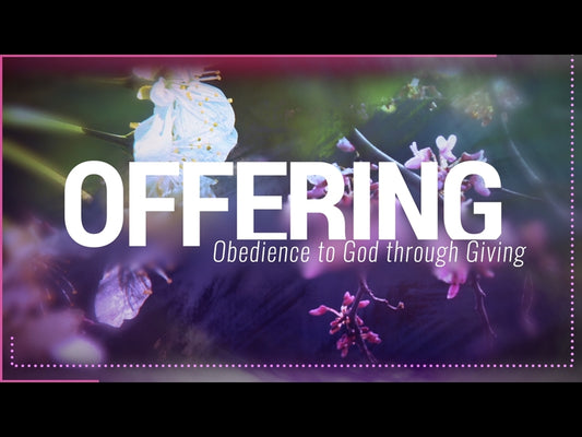 Consider The Flowers Offering