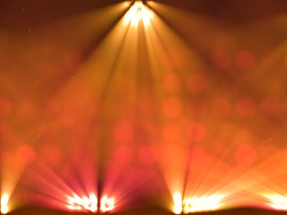 Stage Lights Orange Scrolling