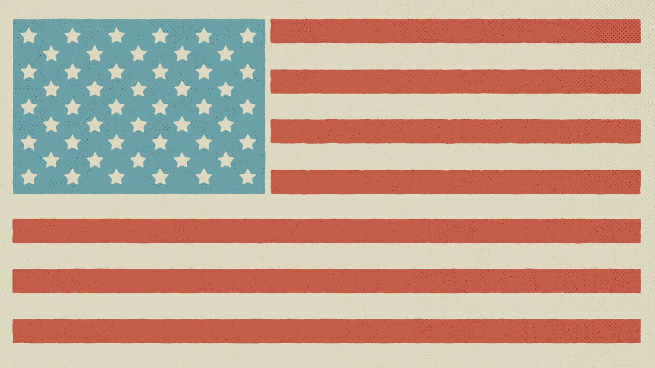 Free Indeed American Flag Still