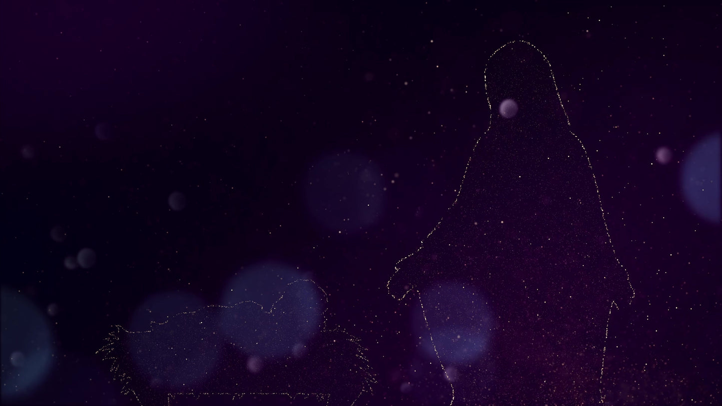 Sparkly Christmas Manger