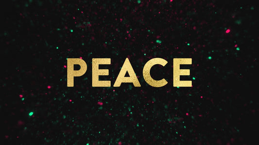 Christmas Glitter Peace