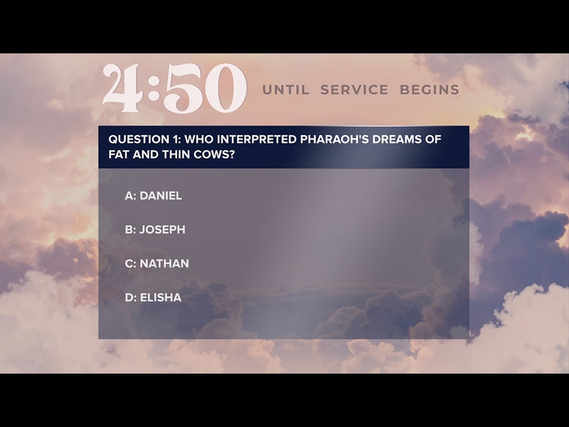 Heavenly Clouds Trivia Countdown