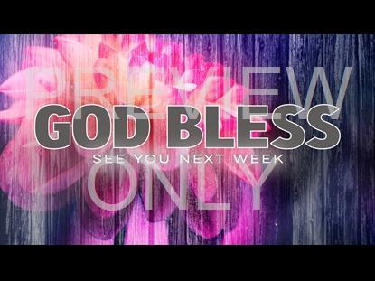 Floral Fusion God Bless Graphic